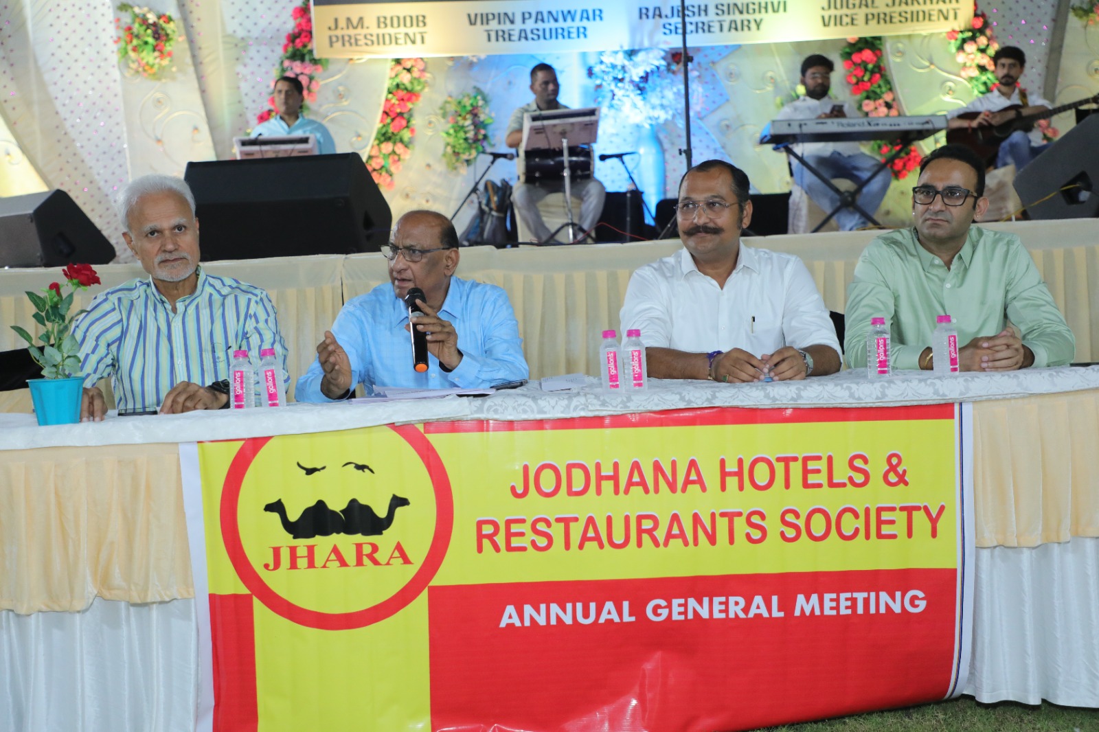 JHARA Annual General Meeting panel with office bearers